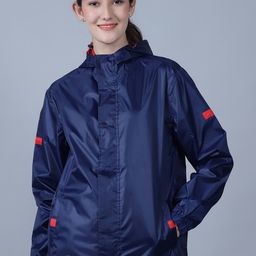 HOUSE OF VEDAS Women Waterproof Hooded  Rain Jacket-image-89
