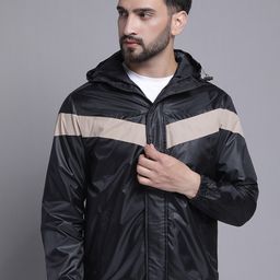 HOUSE OF VEDAS Hooded Waterproof Rain Jacket-image-85