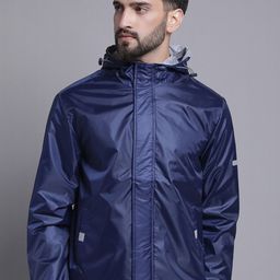 HOUSE OF VEDAS Hooded Waterproof Rain Jacket-image-45