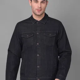 Canary London Spread Collar Long Sleeves Denim Jacket-image-54