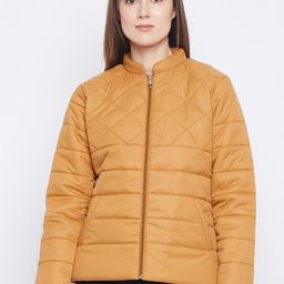 Adobe Women Mustard Lightweight Puffer Jacket-image-44