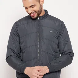 Adobe Men Grey Lightweight Bomber Jacket-image-63
