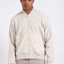Calvin Klein Jeans Men Stand Collar Solid Casual Bomber Jacket-image-47