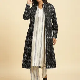 W Geometric Longline Tailored Jacket-48