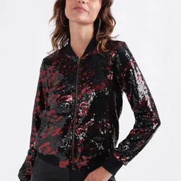 CENTRESTAGE Embellished Bomber Jacket-46