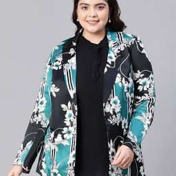 Oxolloxo Floral Printed Single Breasted Blazer-image-46