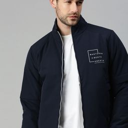 SHOWOFF Men Navy Blue Lightweight Tailored Jacket-image-32
