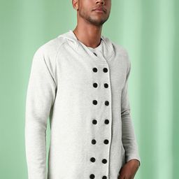 Campus Sutra Men Cream-Coloured Lightweight Tailored Jacket-image-51