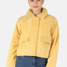 Monte Carlo Women Yellow Lightweight Tailored Jacket-image-76