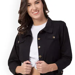 BAESD Cotton Crop Denim Jacket-picture-58