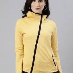 Campus Sutra Mock Collar Windcheater Cotton Bomber Jacket-5