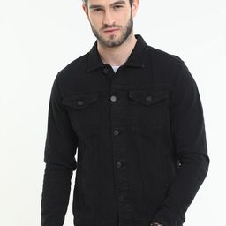 Old Grey Men Black Denim Jacket-picture-26