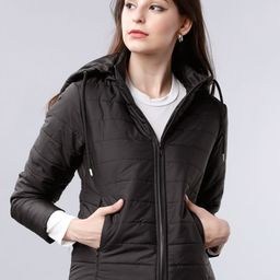 Tokyo Talkies Women Black Solid Jacket-picture-30