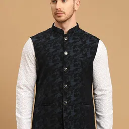 ESSAS club Self Design Nehru Jacket-26