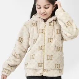 Crimsoune Club Girls Conversational Printed Bomber Jacket-image-5