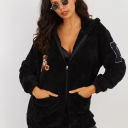 Cool & Sexy Hooded Bomber Jacket-picture-12