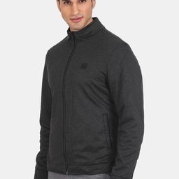 Arrow Sport Men Black Bomber Jacket-picture-14