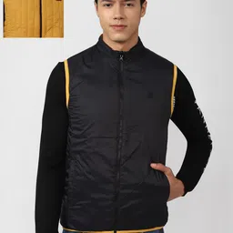 Van Heusen Sport Men Black & Yellow Reversible Bomber Jacket-picture-21