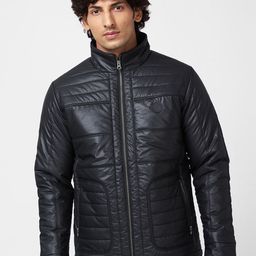 SPYKAR Stand Collar Puffer Jacket-image-72