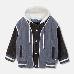 Blue Giraffe Boys Colourblocked Varsity Jacket-picture-3