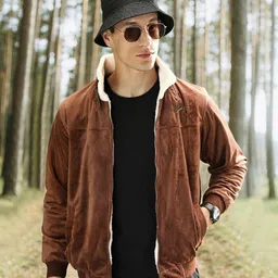 Campus Sutra Men Tan Suede Casual Jacket-picture-52