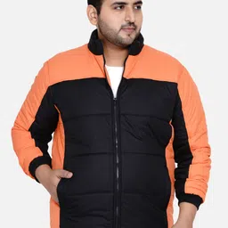 John Pride Men Plus Size Colourblocked Padded Jacket-picture-17