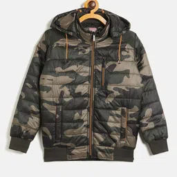 Duke Boys Camouflage Printed Hooded Padded Jacket-40