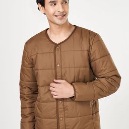 BYFORD by Pantaloons Men Collarless Solid Casual Padded Jacket-19