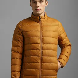 Louis Philippe Sport Men Puffer Stand Collar Cotton Casual Jacket-53