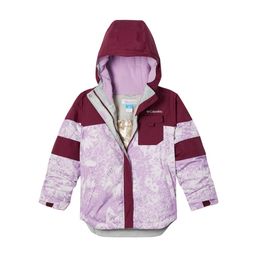 Columbia Girls Printed Waterproof Mighty Mogul II Trekking-Hiking Jacket-image-4