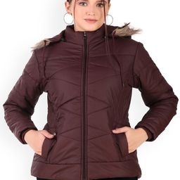 BARSTOW Hooded Faux Fur Trim Lightweight Parka Jacket-picture-15