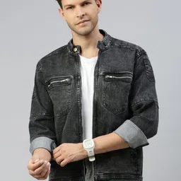 VOXATI Men Washed Denim Jacket-picture-25