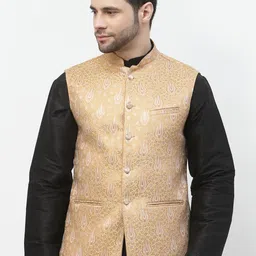 Badoliya & Sons Woven Design Nehru Jackets-picture-42