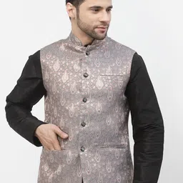 Badoliya & Sons Woven Design Nehru Jackets-picture-51