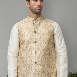 Anouk Printed Woven Design Nehru Jacket-52