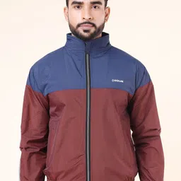 Dollar Men Colourblock Light Weight Windcheater Jacket with UV Protection and Pocket-picture-7