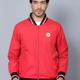 Trenz Stand Collar Long Sleeves Reversible Bomber Jacket-picture-26