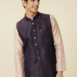 Manyavar Woven Design Nehru Jackets-picture-48