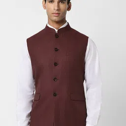Van Heusen Slim Fit Nehru Jacket-picture-32