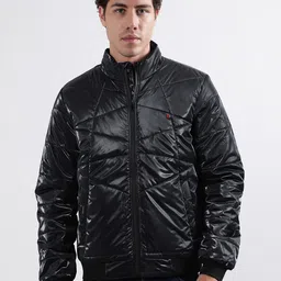 Iconic Mock Collar Padded Jacket-image-98