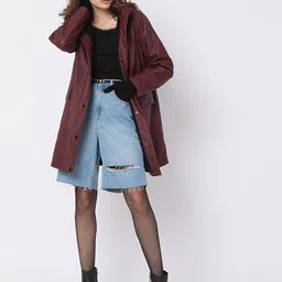 Vero Moda Hooded Longline Bomber Jacket-54