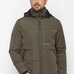 SPYKAR Men Olive Green Padded Jacket-image-93