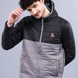 The Indian Garage Co Colourblocked Hooded Long Sleeves Padded Jacket-picture-33