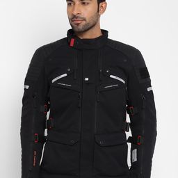 Royal Enfield Nirvik V2 Mock Collar Riding Jacket With Zip Detail-0