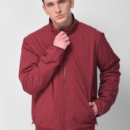 Woodland Men Red Water Resistant Tailored Jacket-image-37