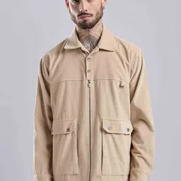 Overlays Men Brand Logo Quilted Jacket-image-41