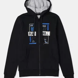 Jockey Boys Super Combed Cotton Rich Fleece Fabric Printed Full Sleeve Hoodie Jacket-AB37-picture-20