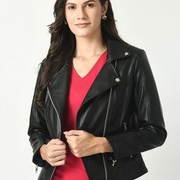 TBOJ Lapel Collar Water Resistant Anti Odour Leather Jacket-37