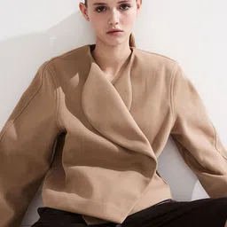 LULU & SKY Women Washed without Crop Bomber Jacket-image-36