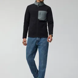 XYXX Men Regular Fit Colorblock Fleece Jacket-picture-21